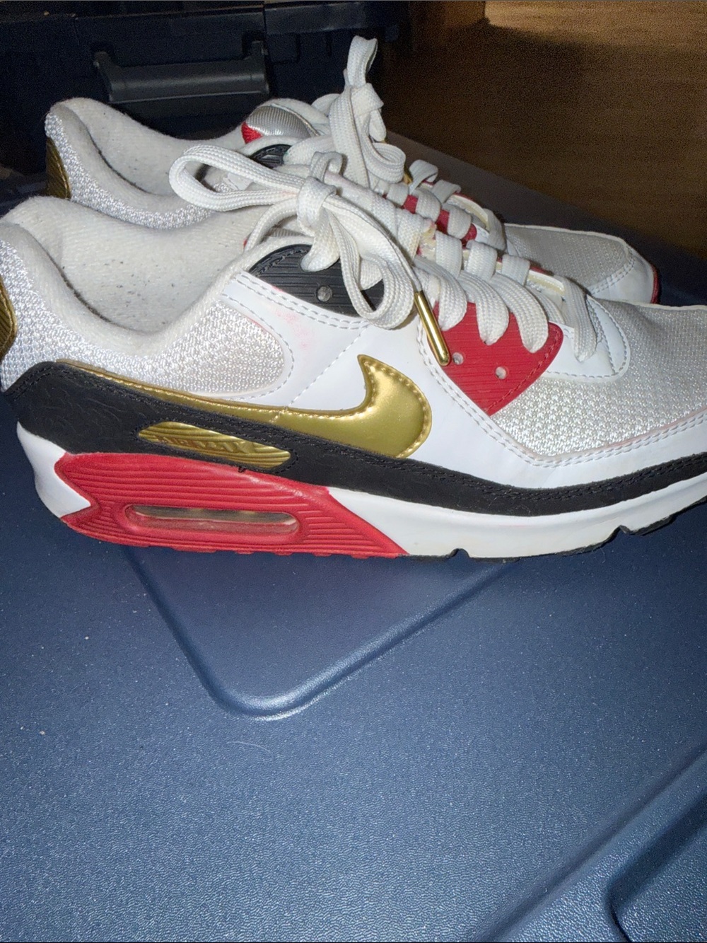 Nike Air Max 90 Chinese NEW year 2020 White|red/gold Sneakers